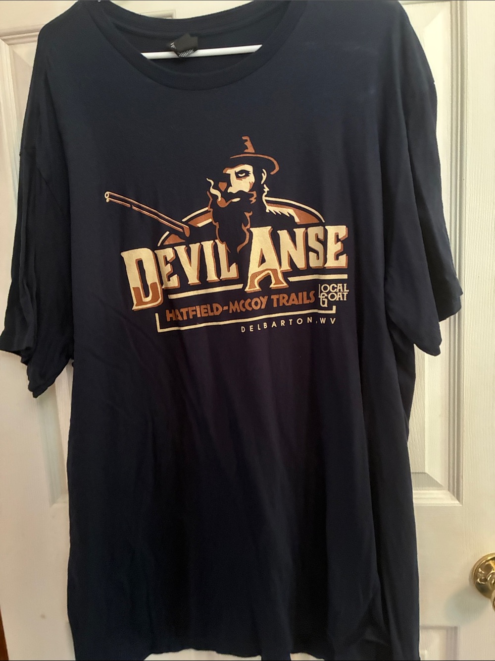 Devil Anse Navy Graphic Short-Sleeve Tee